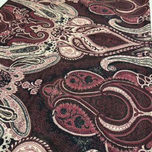 Plum - Patterned Soft Hijab