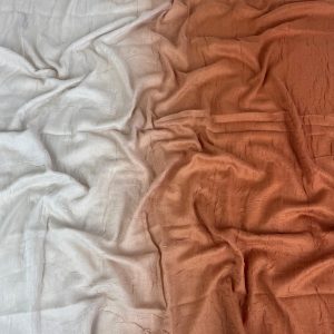 Orange & Stone - Crinkled Gradient Modal Hijab